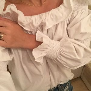 💯 Cotton MLM BRAND Off the shoulder ruffle top